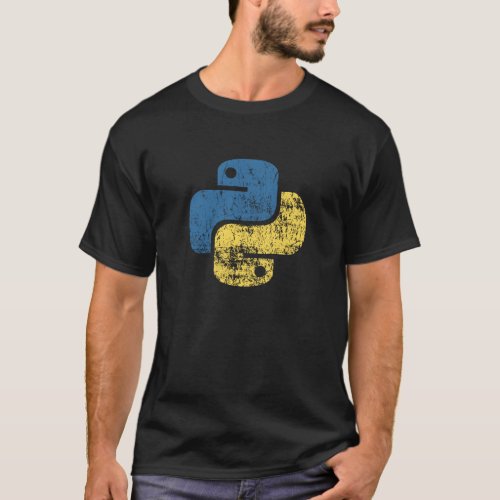 Python Programming Languange Retro Logo T_Shirt