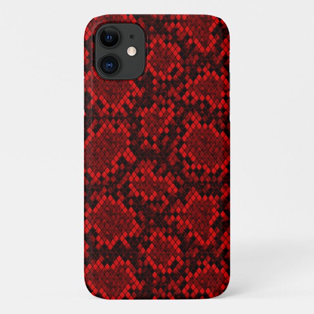 PYTHON  RED SKIN  Case-Mate iPhone CASE (Back)