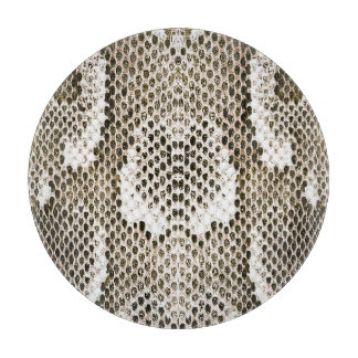 Python Skin: Animal Pattern Design Cutting Board