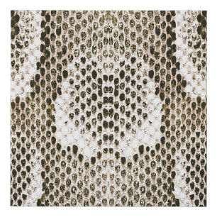 Python Skin: Animal Pattern Design Faux Canvas Print