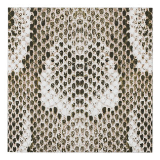 Python Skin: Animal Pattern Design Faux Canvas Print