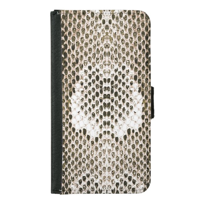 Python Skin: Animal Pattern Design Samsung Galaxy Wallet Case (Front)