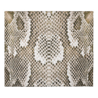 python skin, snake pattern, animal skin pattern de duvet cover
