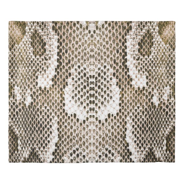 python skin, snake pattern, animal skin pattern de duvet cover (Front)