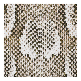 python skin, snake pattern, animal skin pattern de faux canvas print
