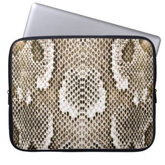 python skin, snake pattern, animal skin pattern de laptop sleeve