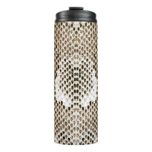 python skin, snake pattern, animal skin pattern de thermal tumbler