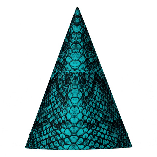 Python Skin: Snake Pattern Design Party Hat (Front)