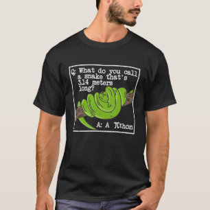 Python Snake Pithon Pi Day Symbol  Math Teacher Ne T-Shirt