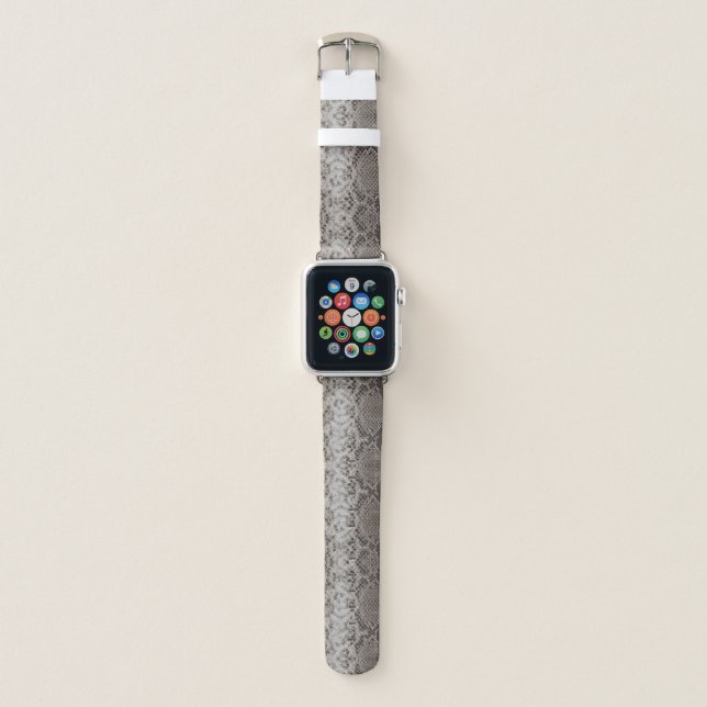 Python Snake Skin Animal Print Apple Watch Band (Front)
