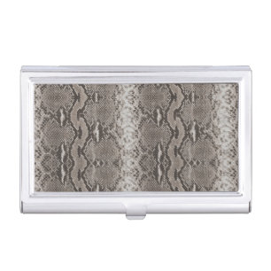Python Snake Skin Animal Print Business Card Case