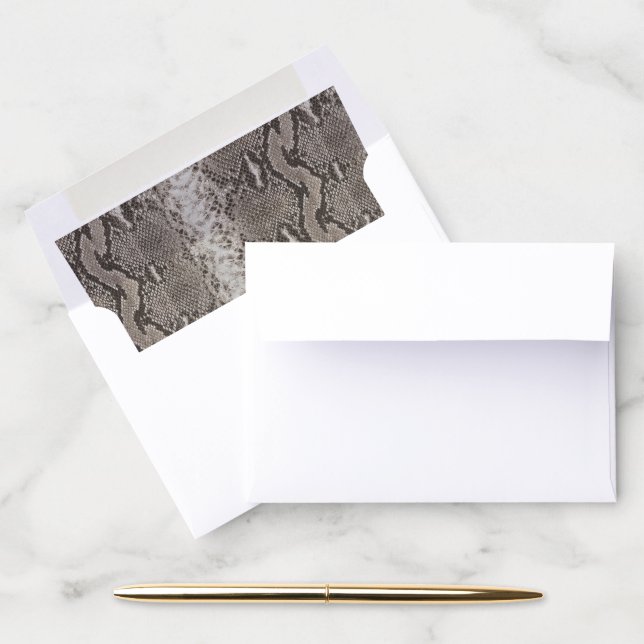 Python Snake Skin Animal Print Envelope Liner (Desk)