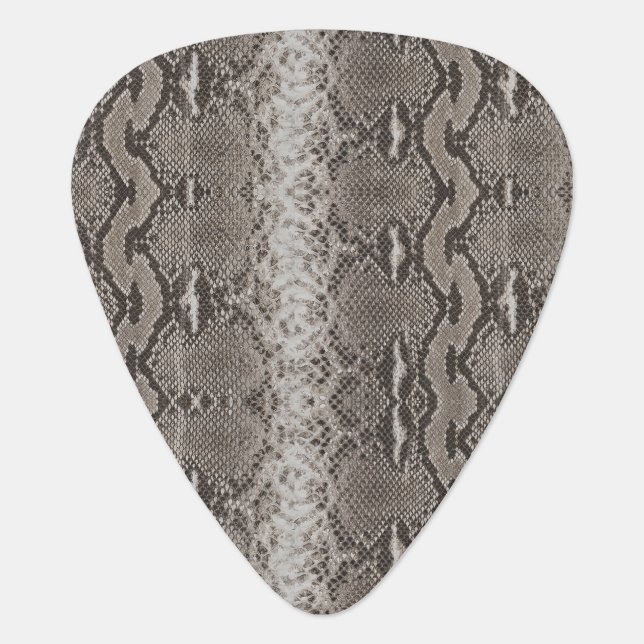 Python Snake Skin Animal Print Guitar Pick (Front)