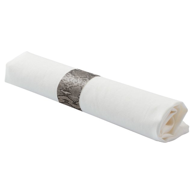 Python Snake Skin Animal Print Napkin Bands (Angled)
