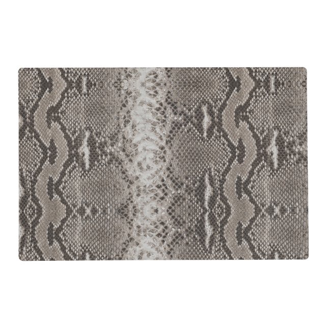 Python Snake Skin Animal Print Placemat (Front)