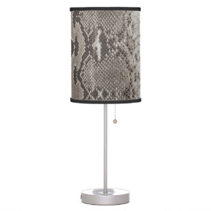 Python Snake Skin Animal Print Table Lamp