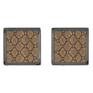 Python Snake Skin Cufflinks