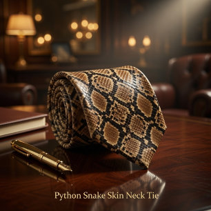 Python Snake Skin  Neck Tie