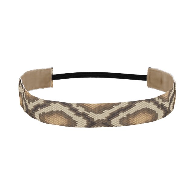 Python snake skin pattern 2 athletic headband (Front)