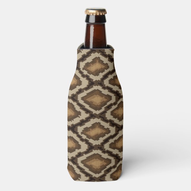 Python snake skin pattern 2 bottle cooler (Bottle Front)