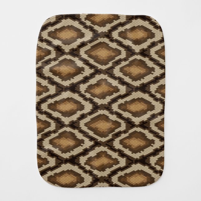 Python snake skin pattern 2 burp cloth (Front)