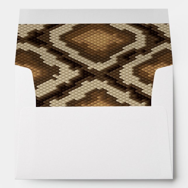 Python snake skin pattern 2 envelope (Back (Bottom))