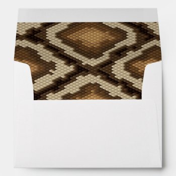 Python Snake Skin Pattern 2 Envelope by boutiquey at Zazzle