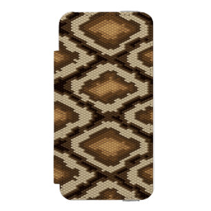 Python snake skin pattern 2 iPhone SE/5/5s wallet case