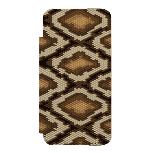 Python snake skin pattern 2 incipio iPhone wallet case (Folio Front)