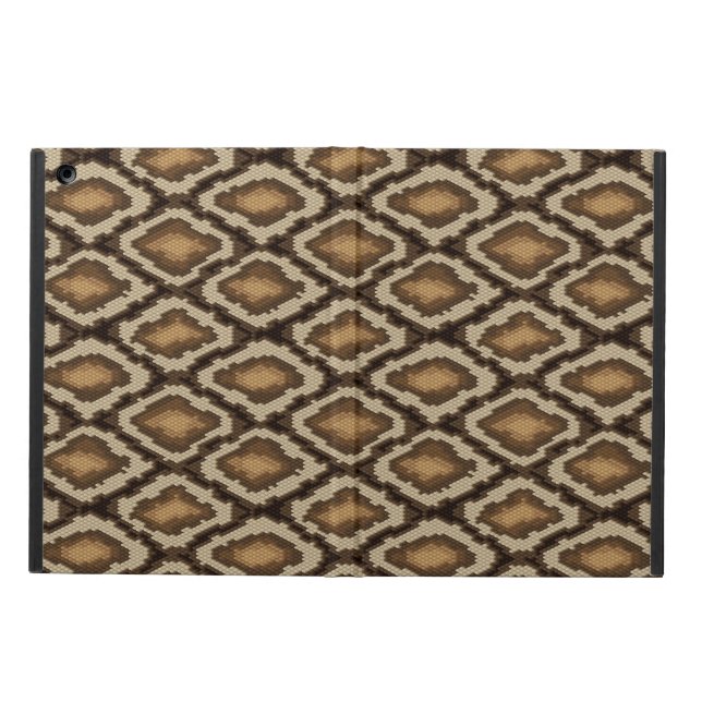 Python snake skin pattern 2 iPad air case (Outside)