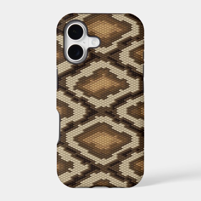 Python snake skin pattern 2 iphone case (Back)