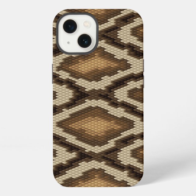 Python snake skin pattern 2 iphone case (Back)
