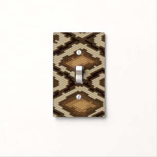 Python snake skin pattern 2 light switch cover