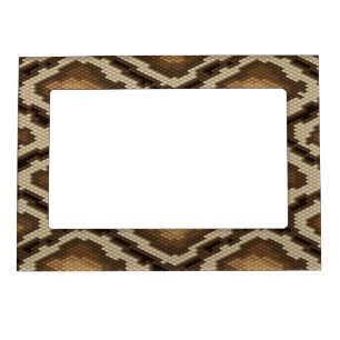 Python snake skin pattern 2 magnetic photo frame