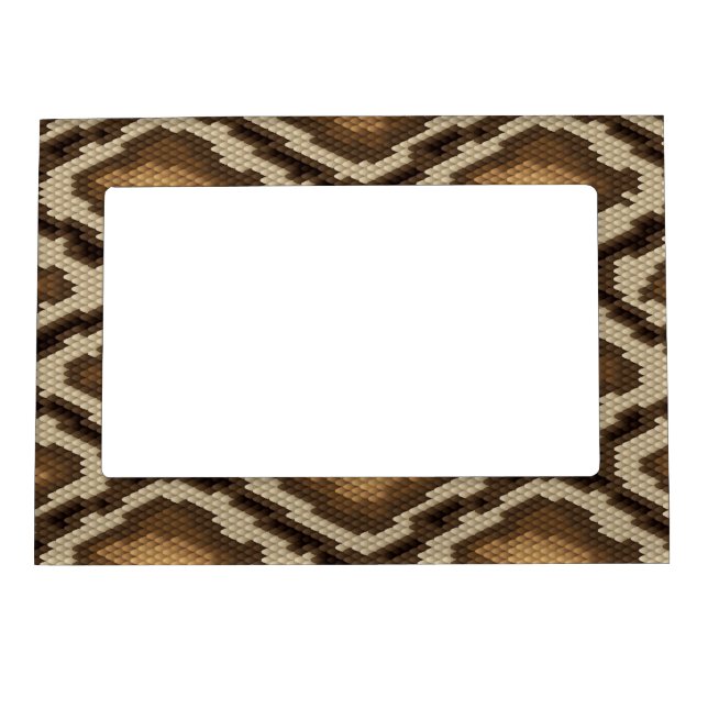 Python snake skin pattern 2 magnetic photo frame (Front)