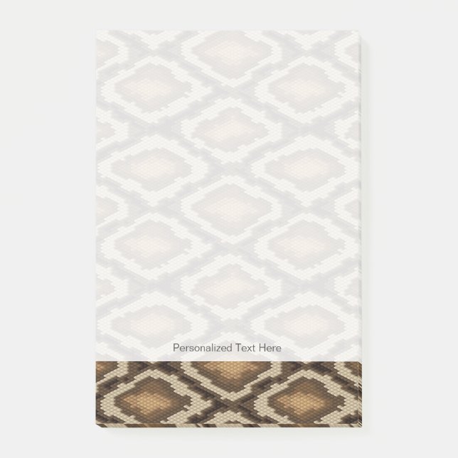 Python snake skin pattern 2 post-it notes (Front)