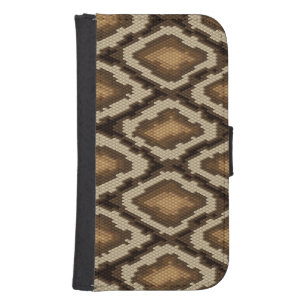 Python snake skin pattern 2 galaxy s4 wallet case