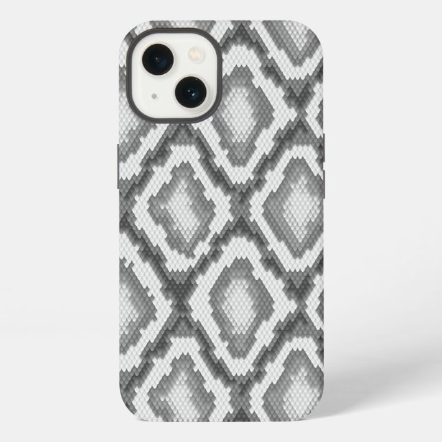 Python snake skin pattern iphone case (Back)