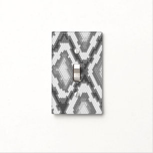 Python snake skin pattern light switch cover