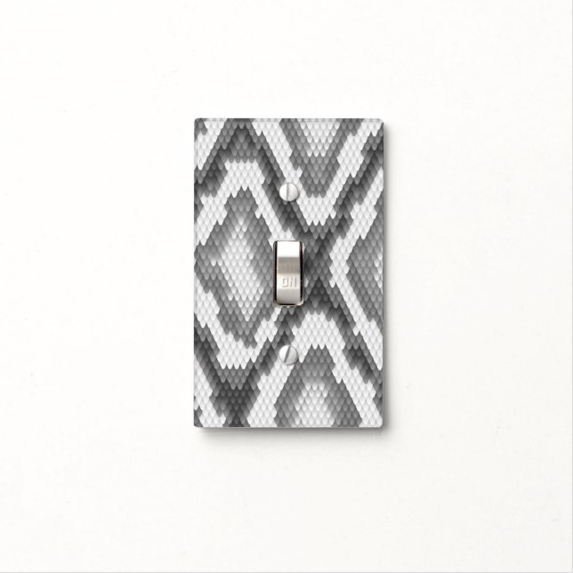 Python snake skin pattern light switch cover (In Situ)