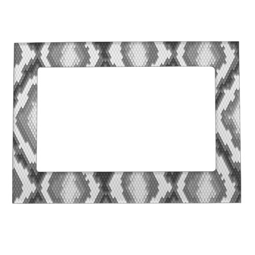 Python snake skin pattern magnetic picture frame