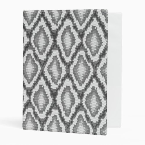 Python snake skin pattern mini binder