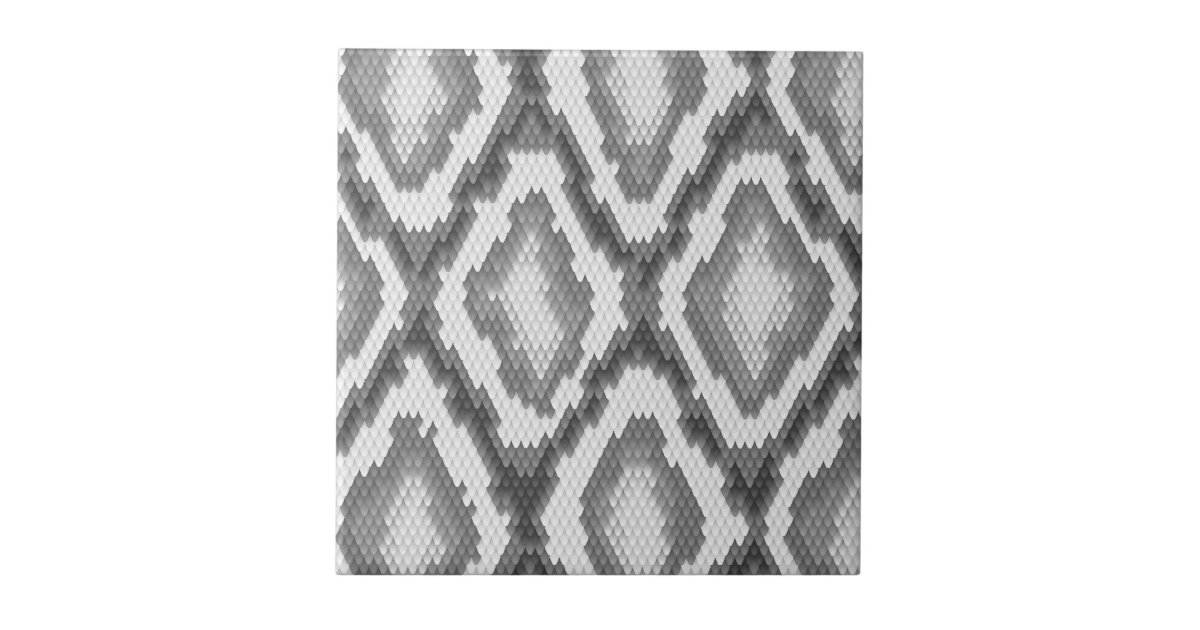 Python snake skin pattern tile | Zazzle