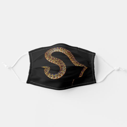 Python Snake Thailand Adult Cloth Face Mask (Front, Unfolded)