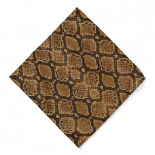 Python Snakeskin Print Bandana