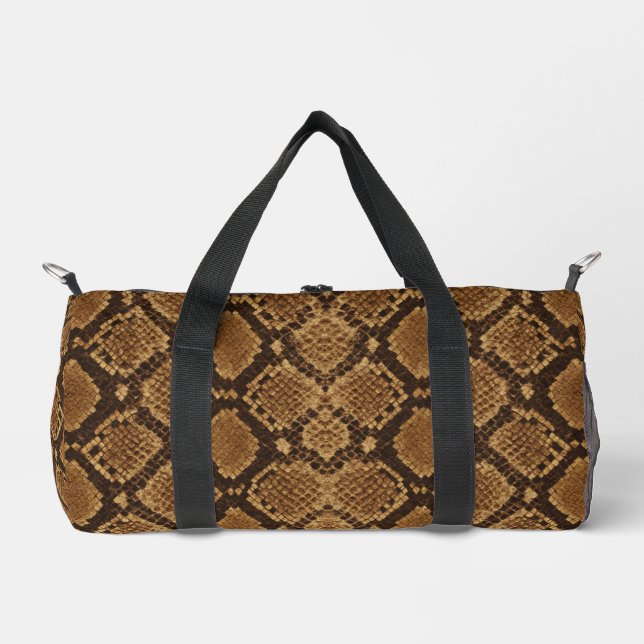 Python Snakeskin Print Duffle Bag (Front)
