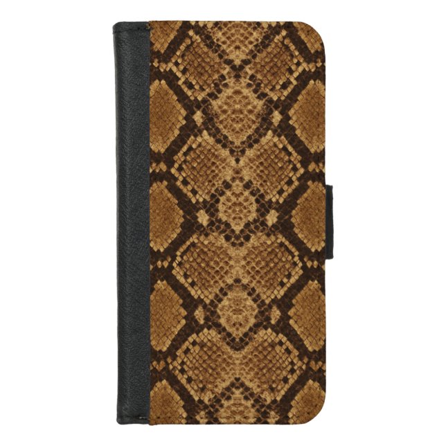 Python Snakeskin Print iPhone Wallet Case (Front)