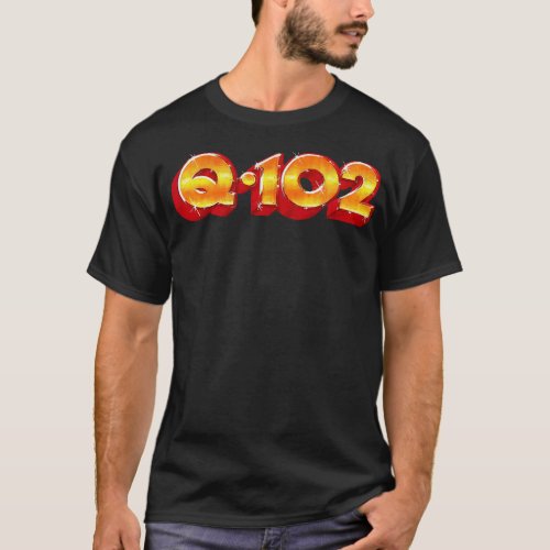 Q102 Des Moines 70s Radio Station T_Shirt