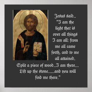 Q-14 Jesus icon poster