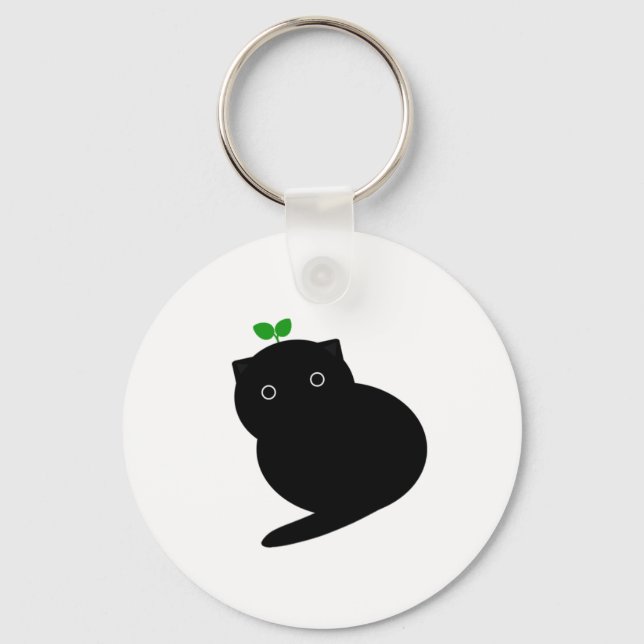 Q Cat Keychain (Front)